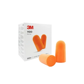  3M 1100 Kúp alakú, narancs színű, hipoallergén füldugó (SNR 37dB)