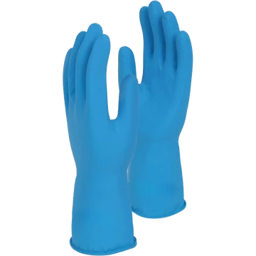 Védőkesztyű latex TOP LASTORM, kék, 10