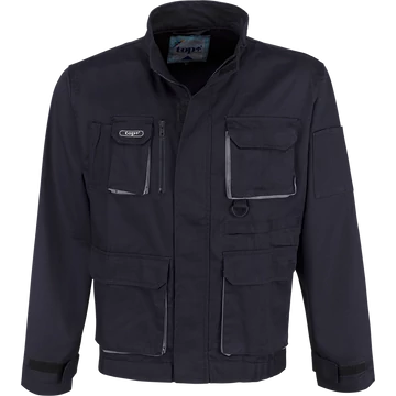 Munkakabát dzsekifazonú, rejtett húzózáras, 8 zseb, derékon hátsó nagy rekesz