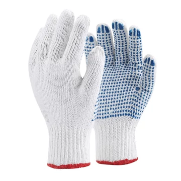 TOP COPE4 PVC pontozott kötött kesztyű pamut poliészter anyagból