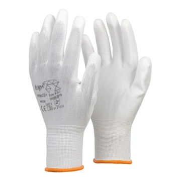 TOP PRINCE PLUS PU mártott precíziós szerelőkesztyű, poliészter alapú