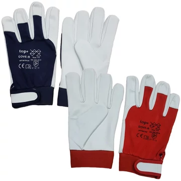 TOP GOVE puha báránybőr sofőrkesztyű pamut kézháttal