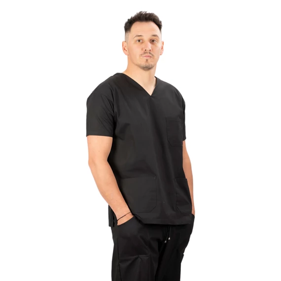TOP MEDORA férfi orvosi felső fekete XXL