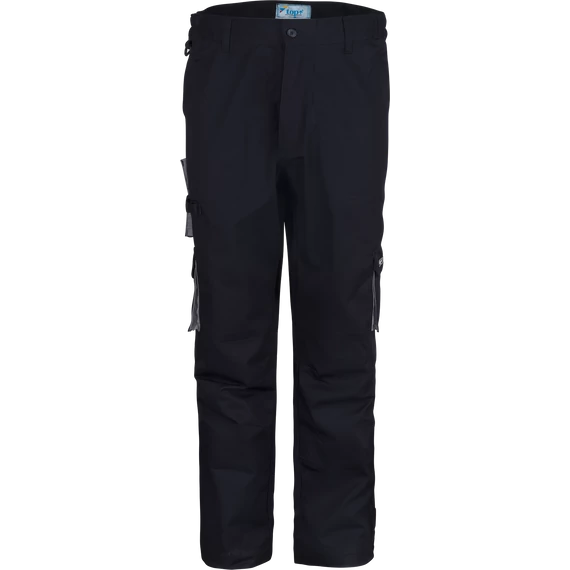 Munkanadrág derekas biztonsági varrás dupla térdfolt TOP017, sötétkék, 3XL