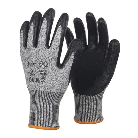 TOP 5 nitril mártott vágásbiztos védőkesztyű gumírozott mandzsettával