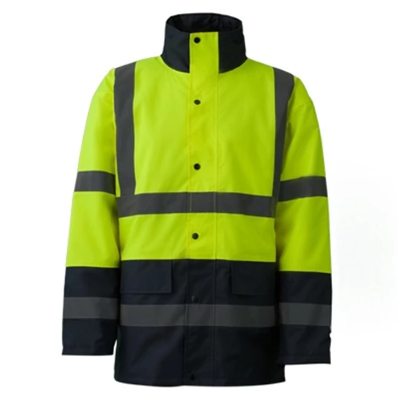Télikabát jólláthatósági vízhatlan (100%poliészter) TOP EAGLE Y, fluo srága, 2XL