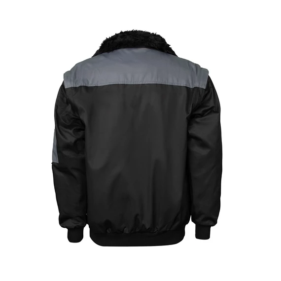 Pilóta Dzseki 4:1 (60%pamut) TOP FALCON 2, fekete/szürke, 2XL