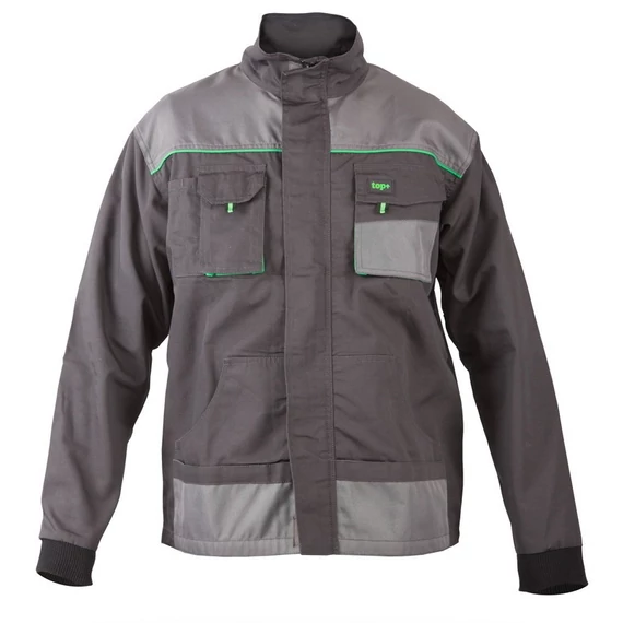 Munkakabát (65%poliészter 35%pamut) TOP GREEN JACKET, szürke, 3XL