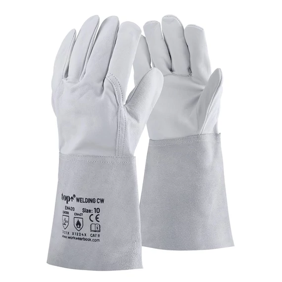 TOP WELDING CW hegesztőkesztyű marhabőr, bivalybőr mandzsetta