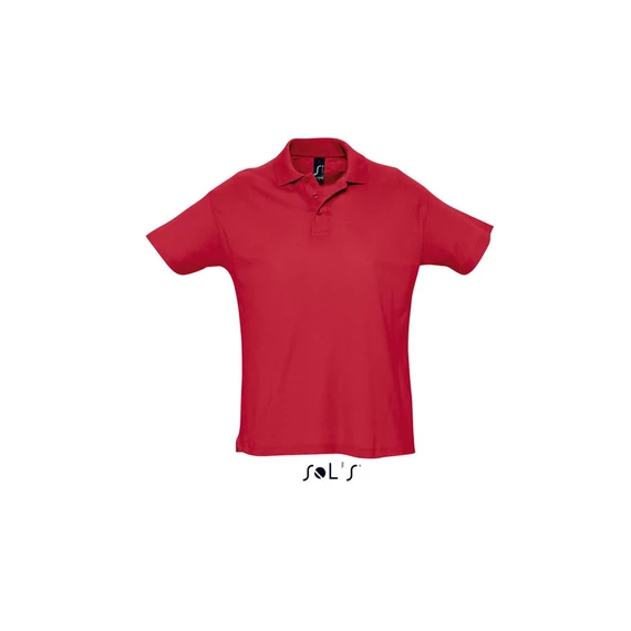 SO11342 SOL'S férfi galléros póló red