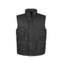 TOP VEST BASIC bélelt mellény, 80% poliészter, 20% pamut, multifunkciós zsebek, fekete, 3XL